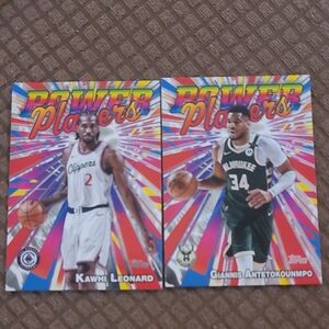 Topps Power Players Leonard & Antetokounmpo